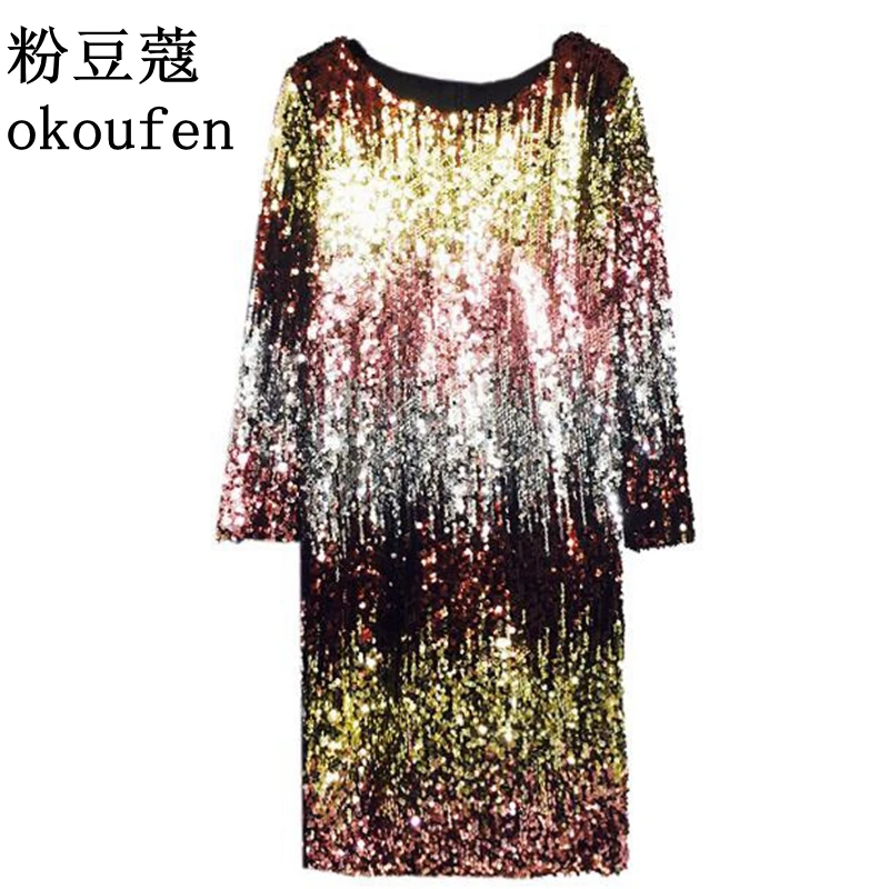 2018 весеннее Новое Европейское и американское с крупным бисером градиентное