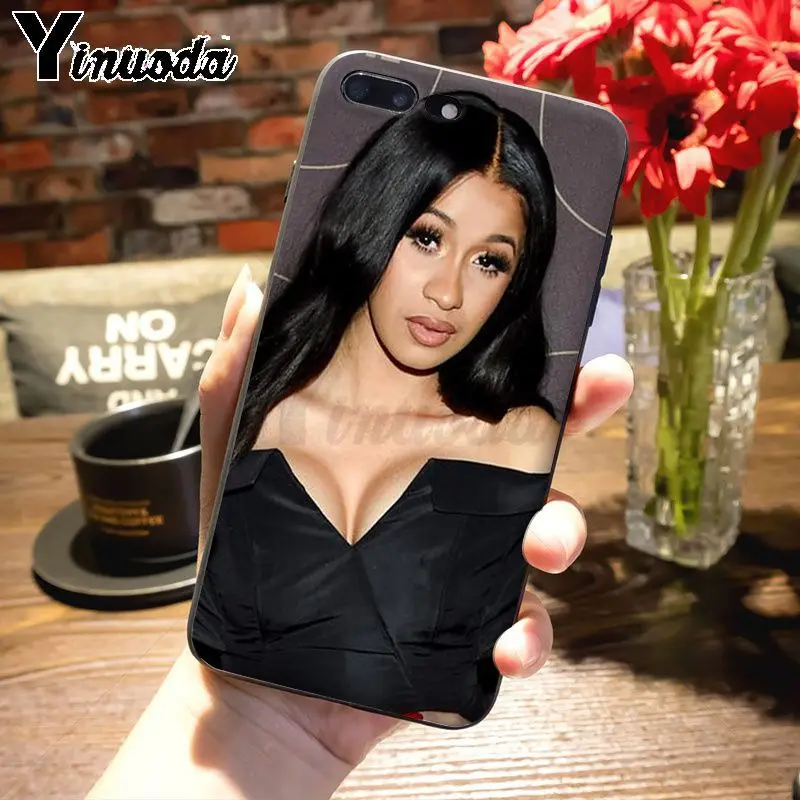Yinuoda Cardi B геометрический Графический Модный Роскошный чехол для телефона Apple iPhone8 7 6 6S Plus X 5s 11pro SE 5C Чехол