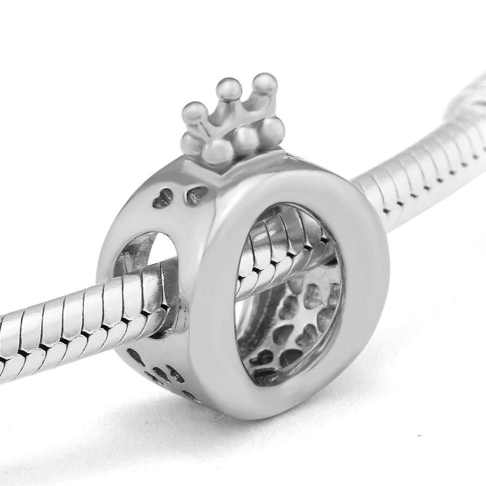 CKK Silver 925 Jewelry Fits Pandora Bracelets Crown O Charm Fashion Beads Original Sterling Making |