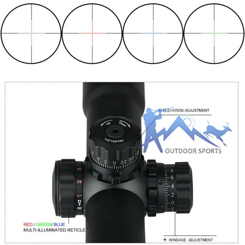 Снайперский Лидер продаж Тактический прицел 1.5X 4X Охотничья винтовка с черным