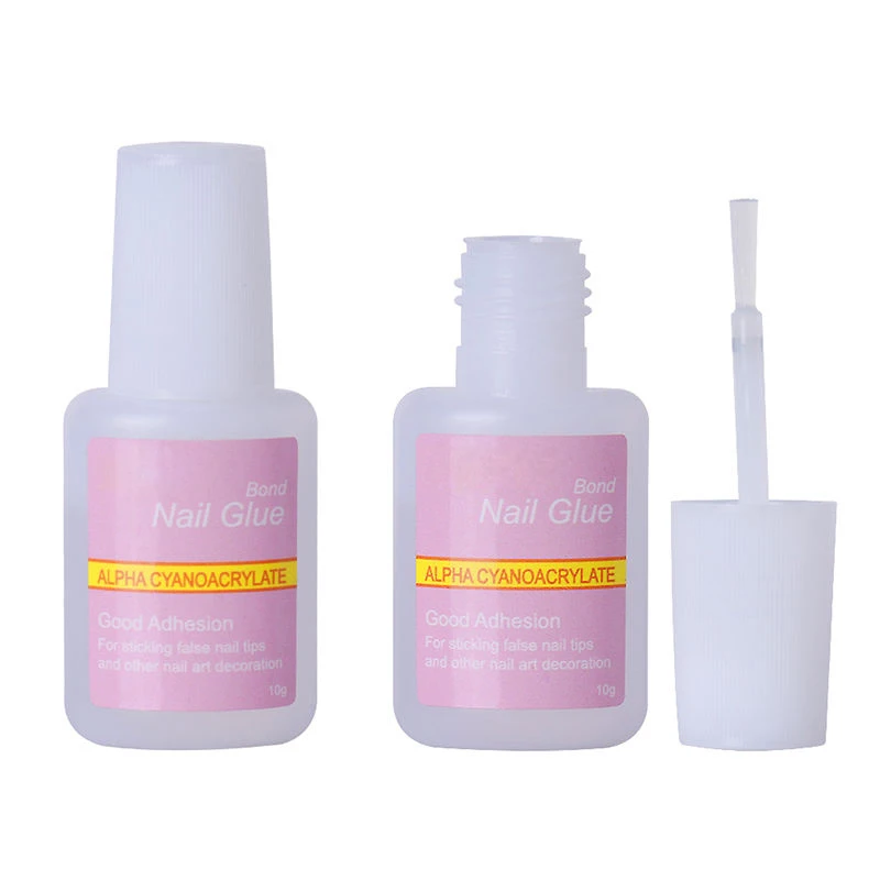 Новый 1 шт. Быстросохнущий 10 г ложный клей для нейл-арта блестящий акриловый декор