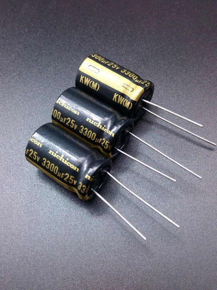 2020 hot sale 10pcs/30pcs Nichicon KW 3300uF/25V genuine spot 3300uf 25v audio import for capacitor free shipping