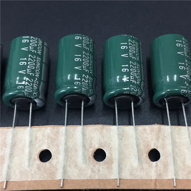 5 шт. 2200 мкФ 16V SANYO SUNCON CA серии 12 5x20 мм низкое сопротивление 16V2200uF Алюминий