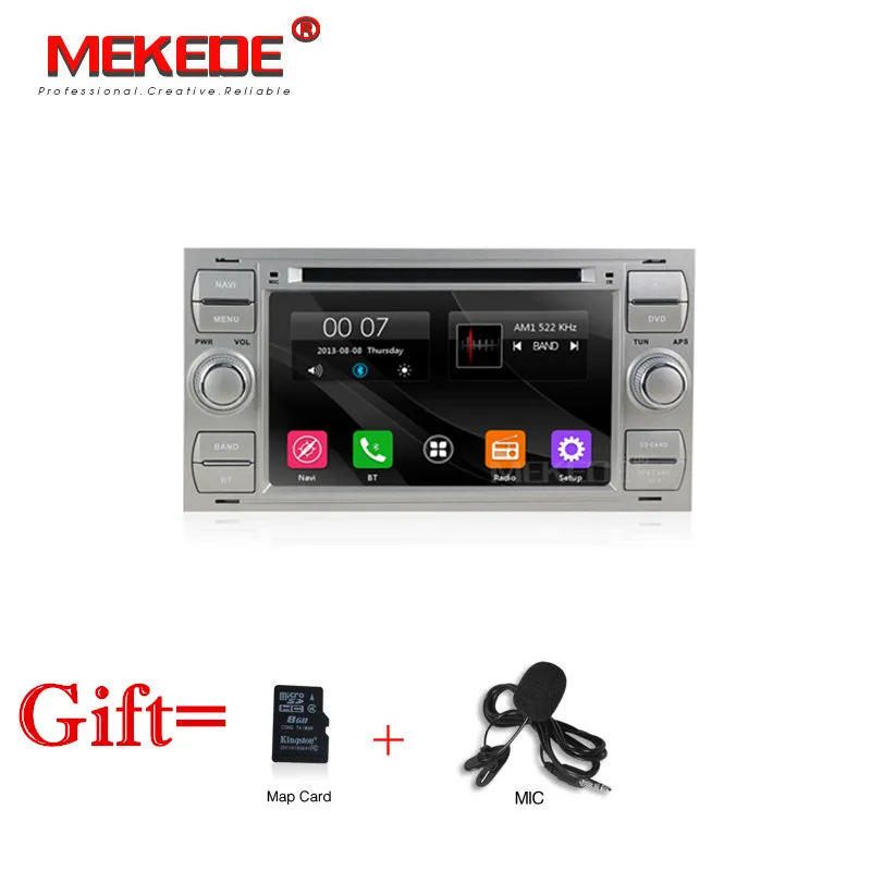 7-дюймовый 2din windows Ce6.0 машинный DVD проигрыватель для Ford Focus C-Max Connect Fiesta Fusion Galaxy Kuga Mondeo S-Max - Цвет: Standard model