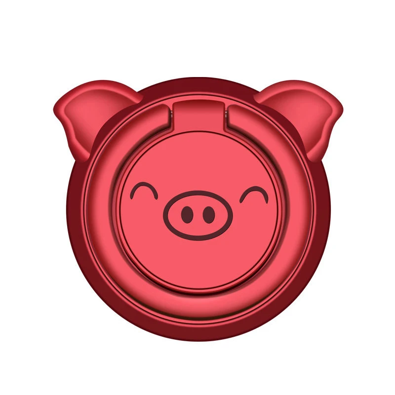 Red TCICPC кольцо держатель телефона для iPhone 7 XS Samsung S10 360 градусов подставка держатель для телефона Поддержка магнитный автомобильный держатель телефона - Цвет: Red