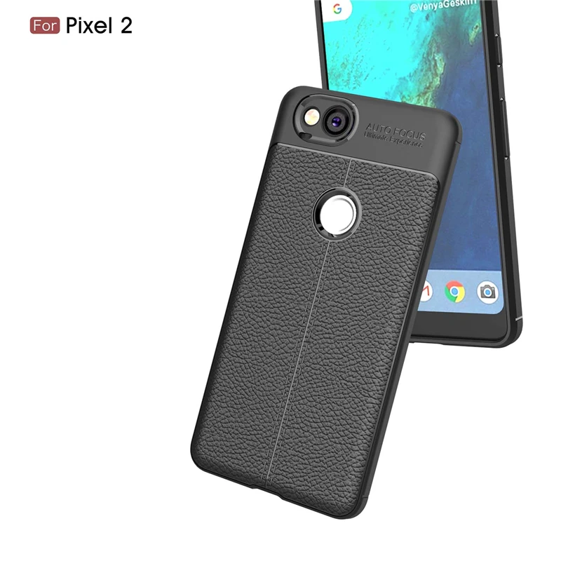 Для Google Pixel 2 2XL чехол для телефона кожаный тонкий защитный мягкий ТПУ задняя