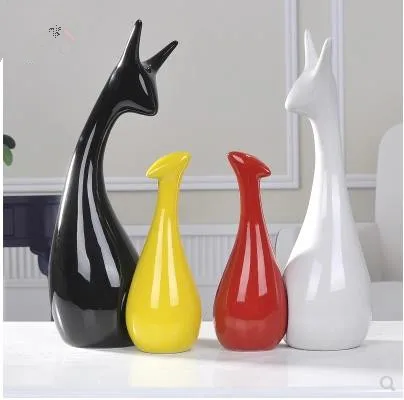 

Современные керамические цветные украшения в виде оленя, креативные домашние украшения, предметы интерьера