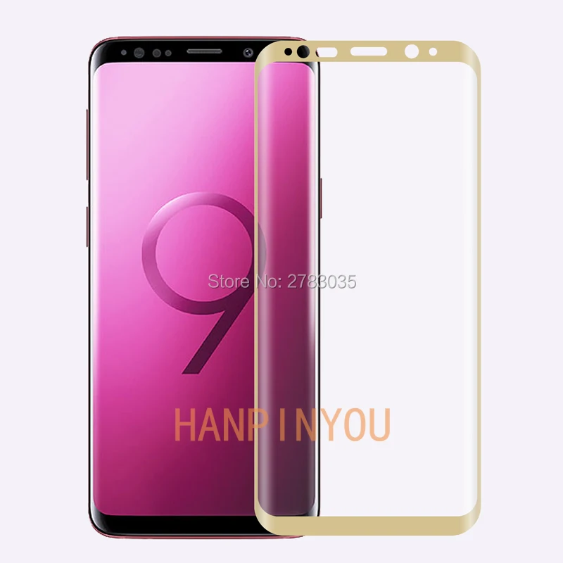 Защитное стекло для Samsung Galaxy S9 Plus + полное покрытие твердость 9H | Мобильные