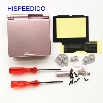 Hispeedo 10 шт./лот полный корпус крышка ремонтные части для nintendo GBA SP чехол для Gameboy Advance корпус SP отвертка