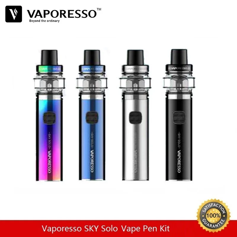 Вейп ручка Vaporesso SKY Solo встроенный аккумулятор 1500 мА · ч емкость 3 5 мл с сетчатой