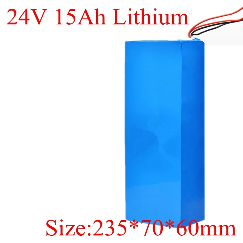Литий ионный аккумулятор 18650 24V 15Ah литиевая батарея для 350W 500W электродвигатель