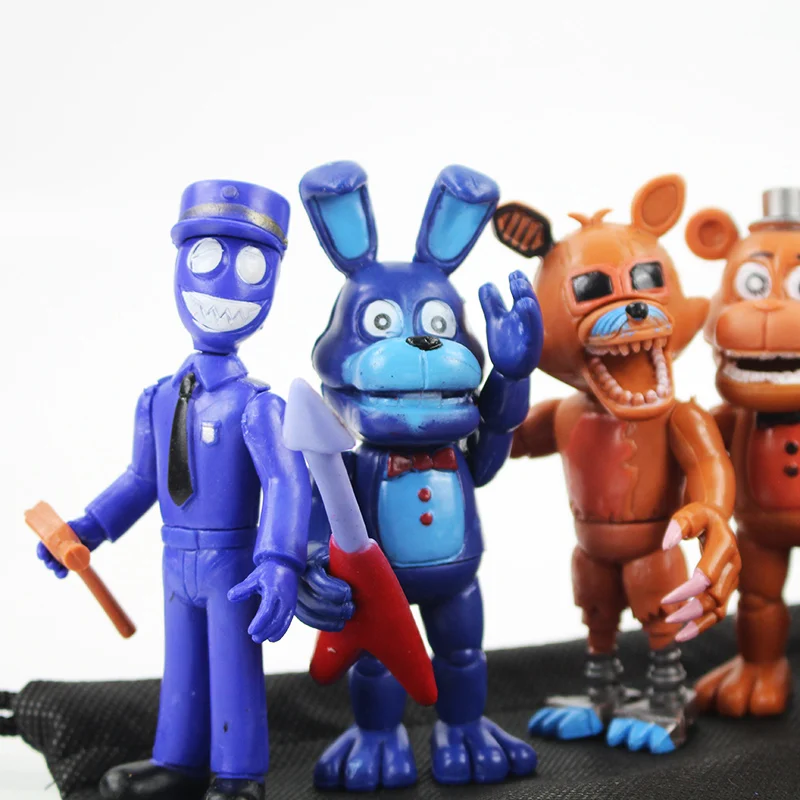 13 шт./лот 9 см ПВХ экшн фигурки с подарочной сумкой Fazbear Foxy куклы игрушки|Игровые и