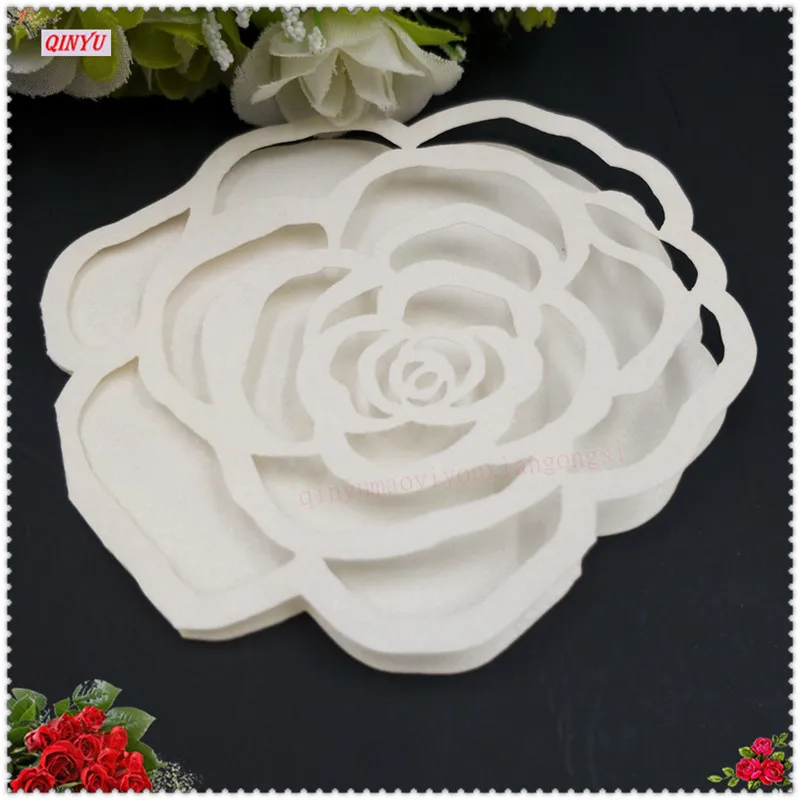 100 шт. в форме розы сделай сам место эскорт стакан для вина бумажная карта