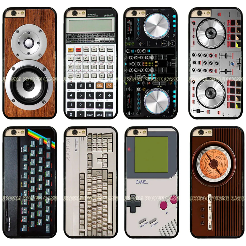 Ретро гаджет для сбора электроники PC + края из ТПУ чехол iphone XS MAX XR X 5S 6s 7 8 плюс samsung