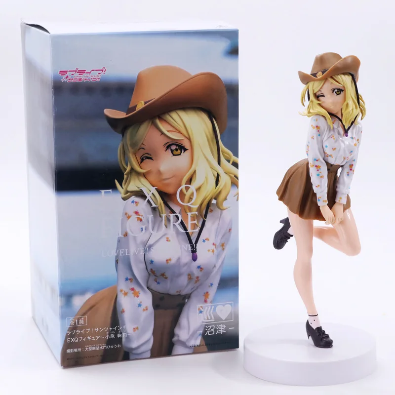Anime Love Live Sunshine EXQ A3 Aqours Mari Ohara PVC Action Figures Collectible Model Kids Toys Doll 23CM | Игрушки и хобби