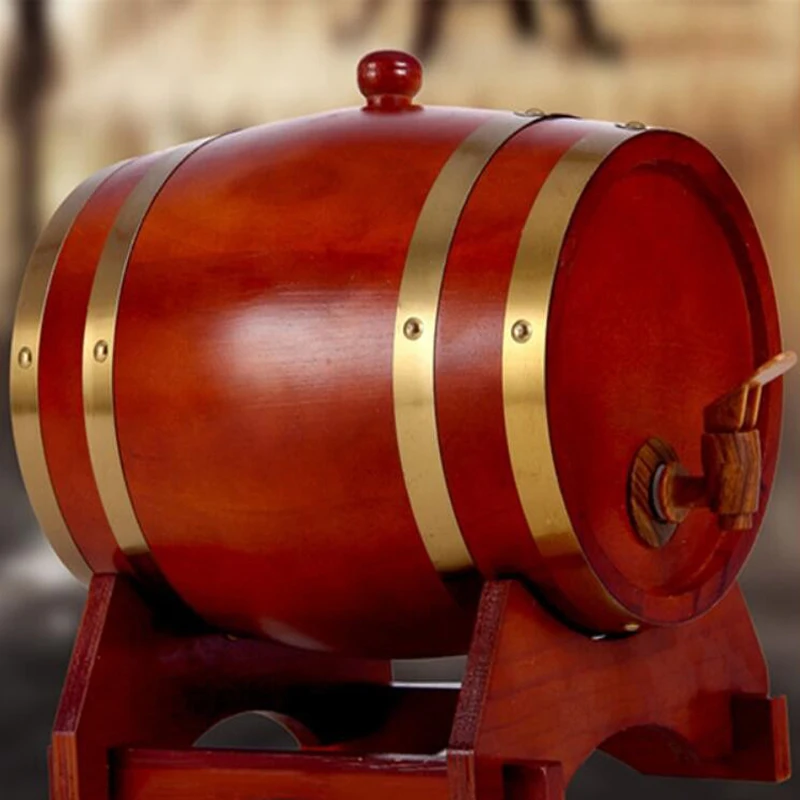 3L дубовый бочонок красный винный домашний пивоваренный ликер Хранение Емкость