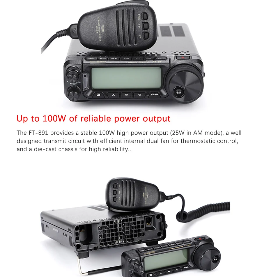 Применяется к Yaesu FT-891 HF/50 MHz 100 W Полный режим коротковолновое радио мини автомобильный радиоприемник