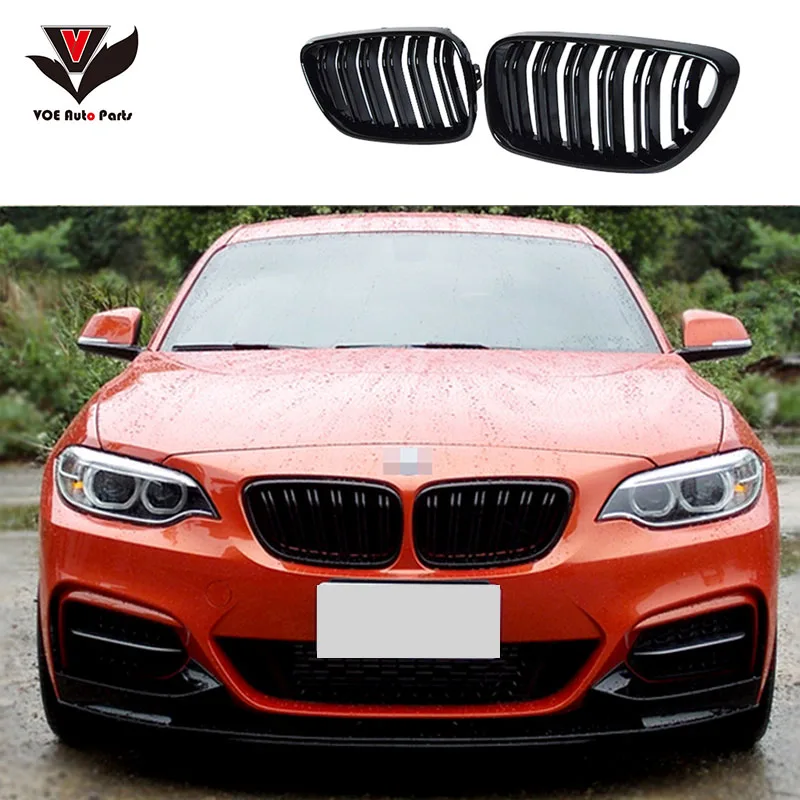F22 F23 Coupe &amp Convertible F87 M2 M-look углеродный передний гоночный гриль решетка для BMW 2 серии