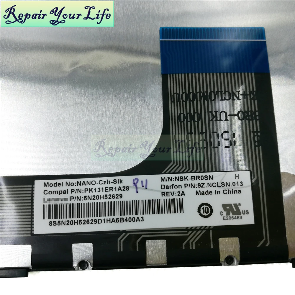 Ремонт клавиатуры ноутбука для lenovo для Ideapad 100-15IBY 100-15IB B50-10 CZ макет с рамкой и бесплатной доставкой
