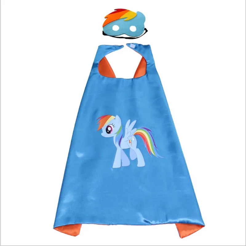 Рождество Хэллоуин мои дети Девушки Little Pony Костюмы для косплея мыс с масками на