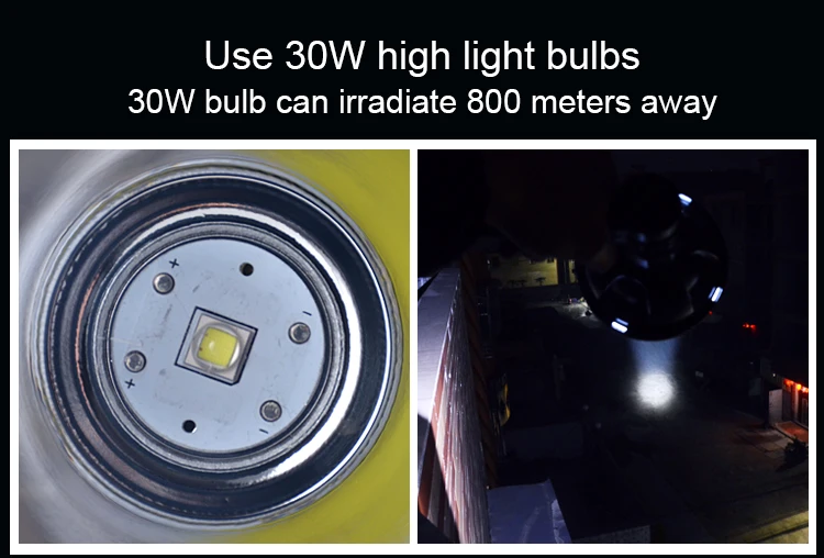 Портативный прожектор Перезаряжаемые 12V T6 Светодиодный прожектор для охоты, кемпинга, полиции, рыбалка, на открытом воздухе