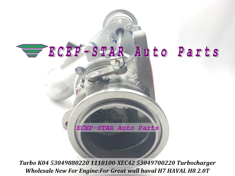 Турбокомпрессор Turbo K04 53049880220 1118100 XEC42 53049700220 1118100XEC42 оригинального качества для Great