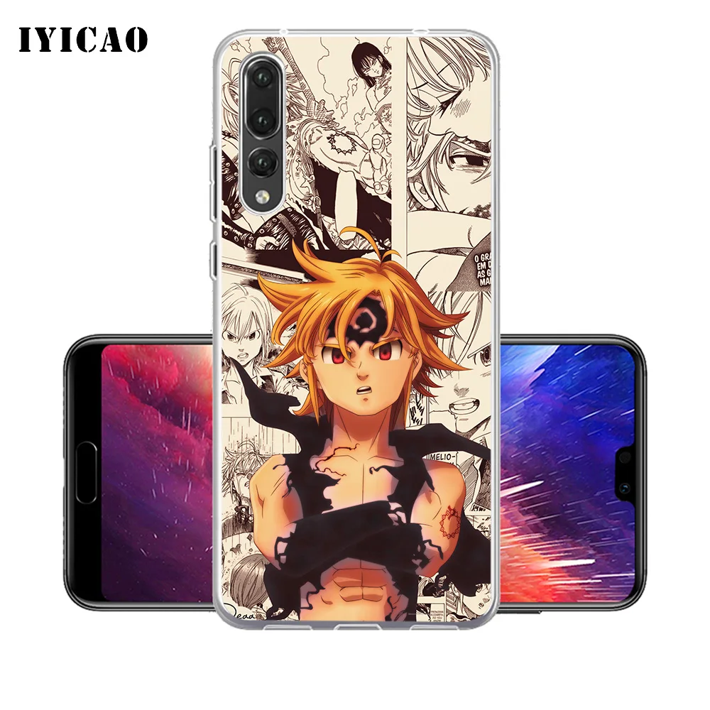 IYICAO Meliodas Seven Deadly Sins Мягкий силиконовый чехол для телефона Huawei P30 P20 Pro P10 P9 P8 Lite P Smart