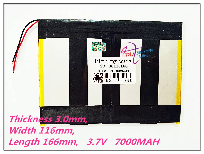 

30116166 Tablet battery capacity 30115165 3.7V 7000MAH Universal Li-ion battery for tablet pc 8 inch 9inch 10inch
