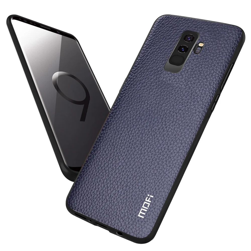 Чехол MOFi для Samsung Galaxy S9 + чехол телефона Plus из искусственной кожи противоударный