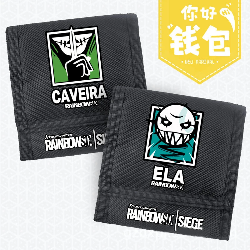 Новинка года: женский кошелек унисекс с принтом Rainbow Six ELA JAGER для косплея, женский короткий кошелек с кармашком для монет в стиле аниме Rainbow Six
