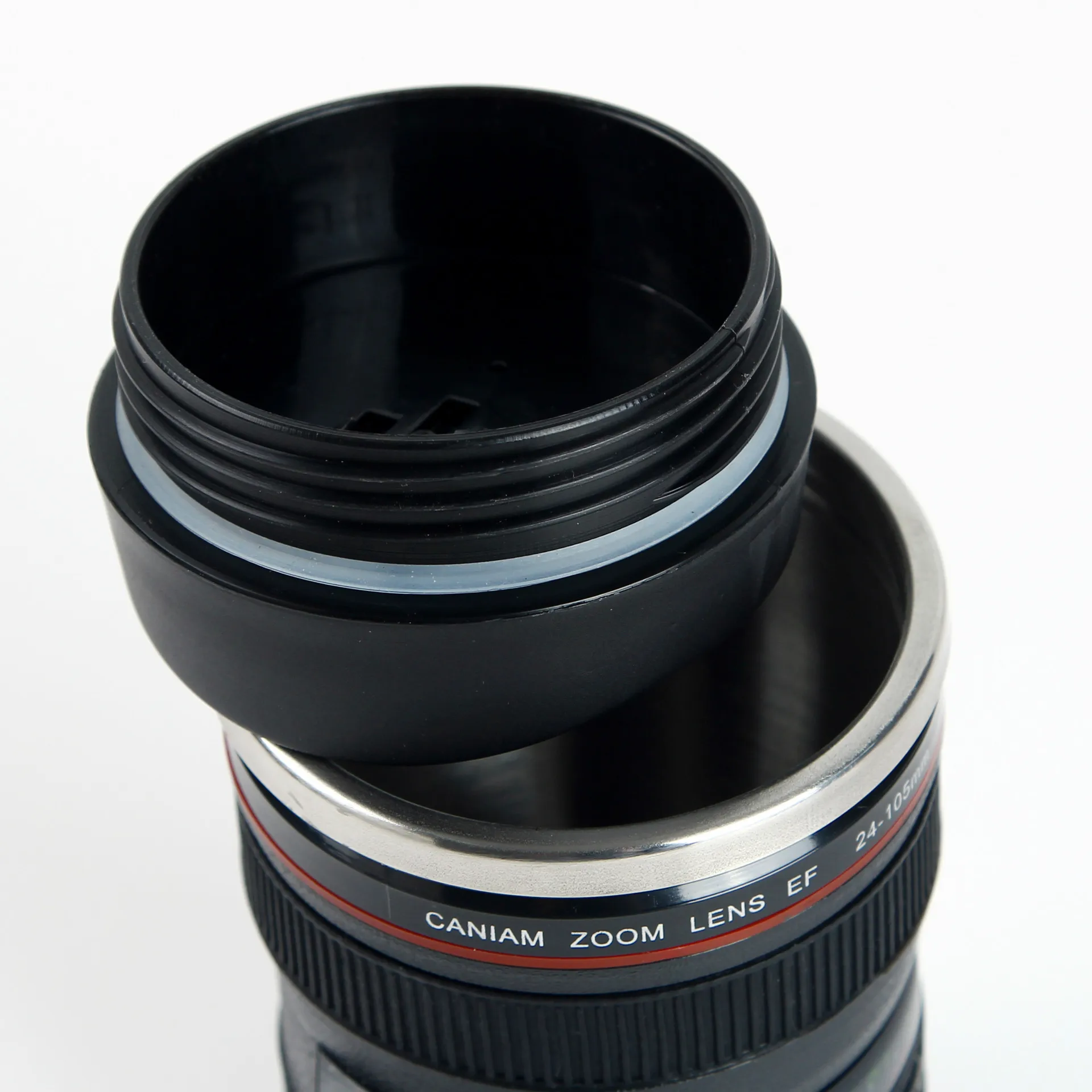 400 мл Новый Дизайн из нержавеющей стали Камера EF24-105mm объектив чашку 1:1 масштаб Caniam