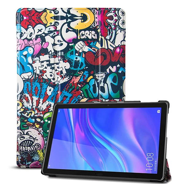 HWM610 SY TY Цветной чехол с принтом для huawei mediapad M6 10,8 Магнитный чехол для huawei mediapad M6 10," PRO SCM-AL09/W09 чехол для планшета - Цвет: HWM610 SY TY