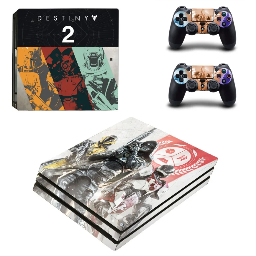 Игра Destiny PS4 Pro наклейка на кожу для PlayStation 4 консоль и 2 контроллера виниловая
