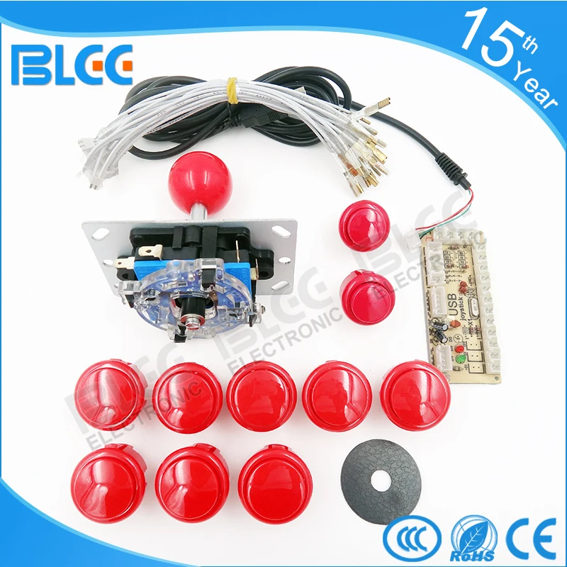 Набор аркадных игр сделай сам с нулевой задержкой USB кодировщик PC джойстик 24 мм/30