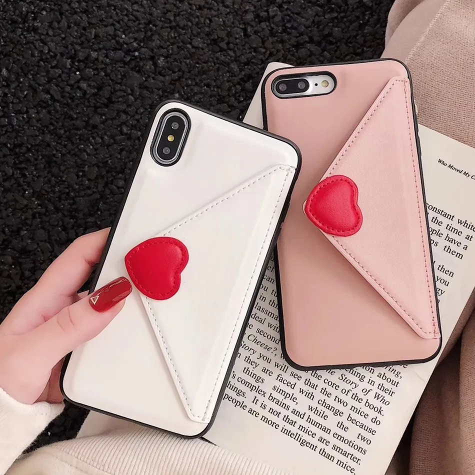QJW Мода Любовь Сердце кожаный бумажник телефонные чехлы для iPhone XS Max XR 8 плюс 7 plus 6/6