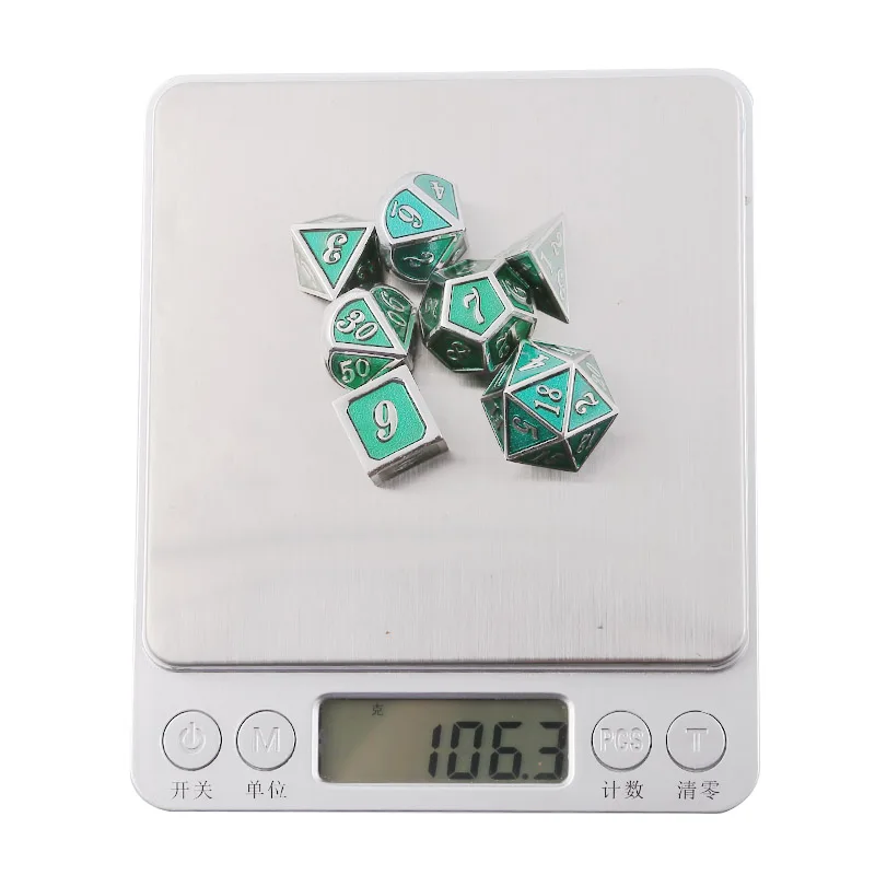 Игральные кости DND металлические Rpg набор многогранные подземелья и дракон