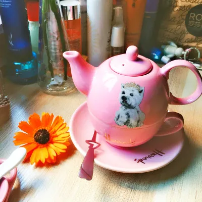 Новое поступление Топ класс керамическая двойная чашка [1pot + 1 cup] чайная с