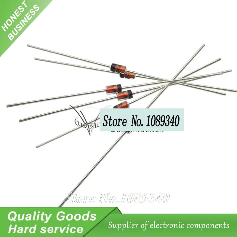 100 шт./лот Диод Зенера BZX55C5V1 0 5 Вт 1/2 5V1 DIP новый оригинальный Бесплатная доставка|diode