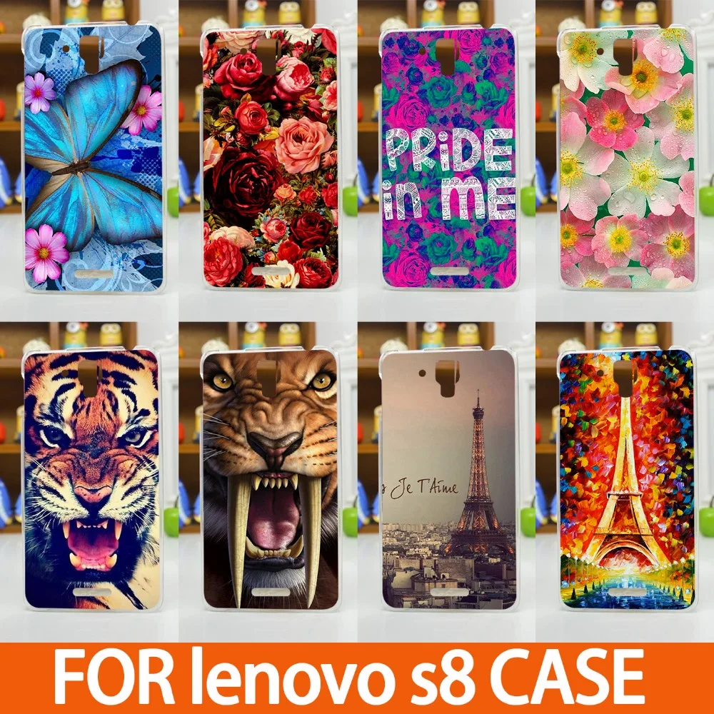 Модный 14 рисунков цветной прозрачный боковой жесткий пластиковый чехол для