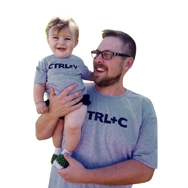 Одежда для отца сына Семейные футболки я люблю папу медведя дочери новорожденных