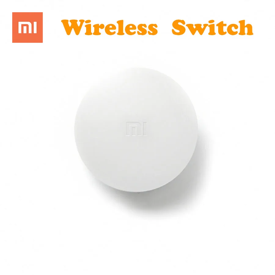 Wireless switch Xiaomi умный дом Комплект шлюз двери окна датчик человеческого тела датчик беспроводной переключатель датчик влажности Умный набор - Цвет: Wireless switch
