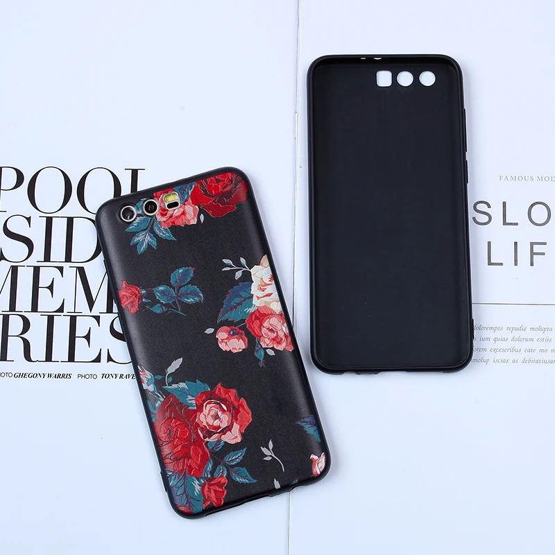 EIRMEON чехол для Huawei Honor 9 10 Lite Nova 3E 2 Plus 6X 7X P8 P9 P10 P20 Pro 2016 2017 3D мягкий рельеф ТПУ
