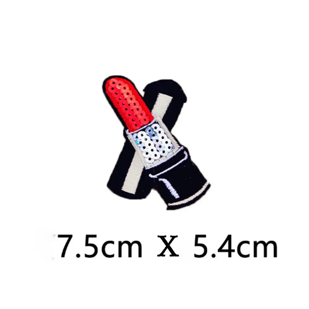 Симпатичные Блестящие вышитые патчи для шитья с помощью утюга значки сумки шляпы