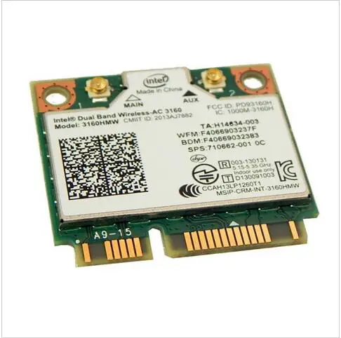 Двухдиапазонный беспроводной процессор Intel AC 3160HMW AC3160 3160HMWAC AC3160HMW мини PCI Express