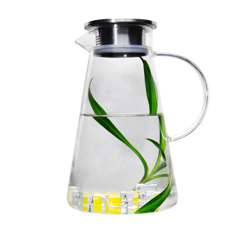 

Thickened cooler kettle explosion-proof glass cold kettle high temperature home large-capacity fruit juice pot with tea filter c