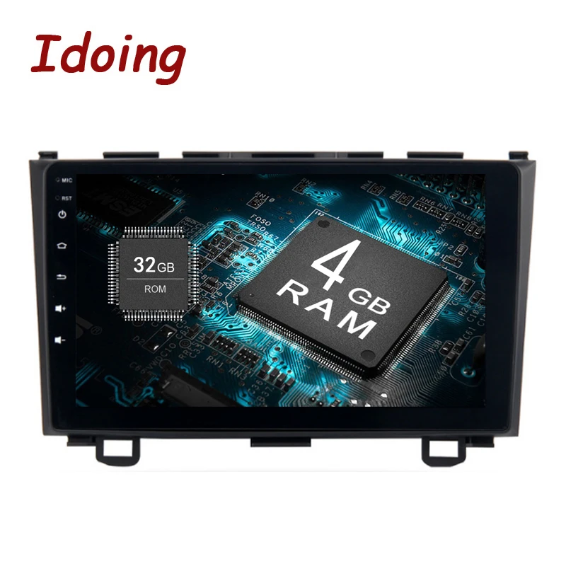 Автомобильный мультимедийный плеер Idoing 1Din 9 &quot Android 8 0/7.1для Honda CRV 2006 2011 4 Гб + 32 ГБ