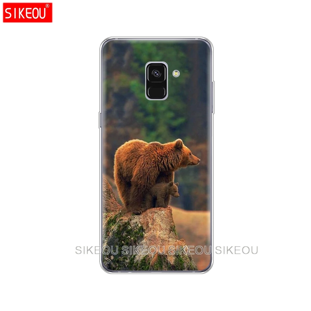 Силиконовый чехол для телефона Samsung Galaxy A6 A8 2018 A3 A310 A5 A510 A7 2016 2017 Lonely Alaska коричневый