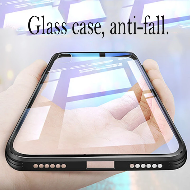 Restore true color Apple xs Max tempered glass case for iPhone 6S / 7/8 plus XR drop-proof transparent phone | Мобильные телефоны и