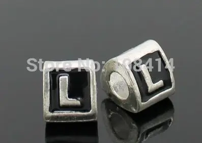 Бусина Шарм Алфавит с большим отверстием для браслета|beads charms|big holefor diy |