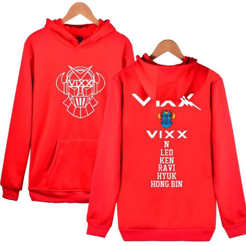 KPOP VIXX толстовки для женщин и мужчин Harajuku Толстовка K POP N HONGBIN LEO RAVI HYUK KEN с длинным